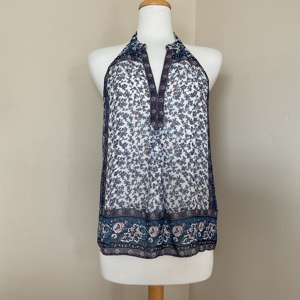 Joie Women’s Tank Top Silk Floral Print Size Xs